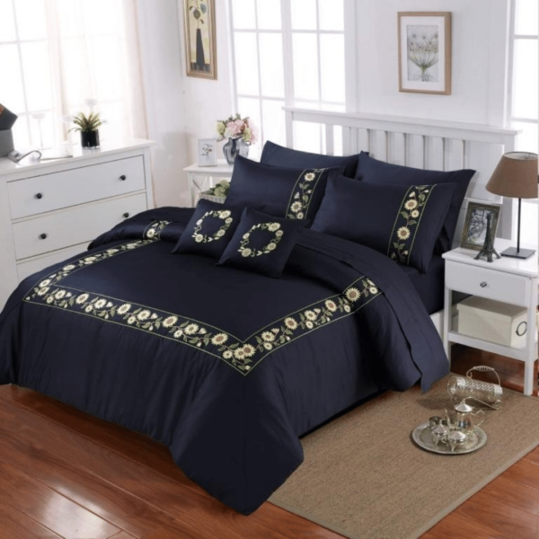 Embroidered Royal Bed Linens Bundle